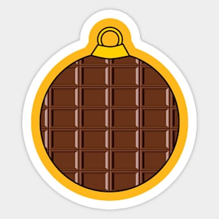 Chocolate Christmas ball Sticker